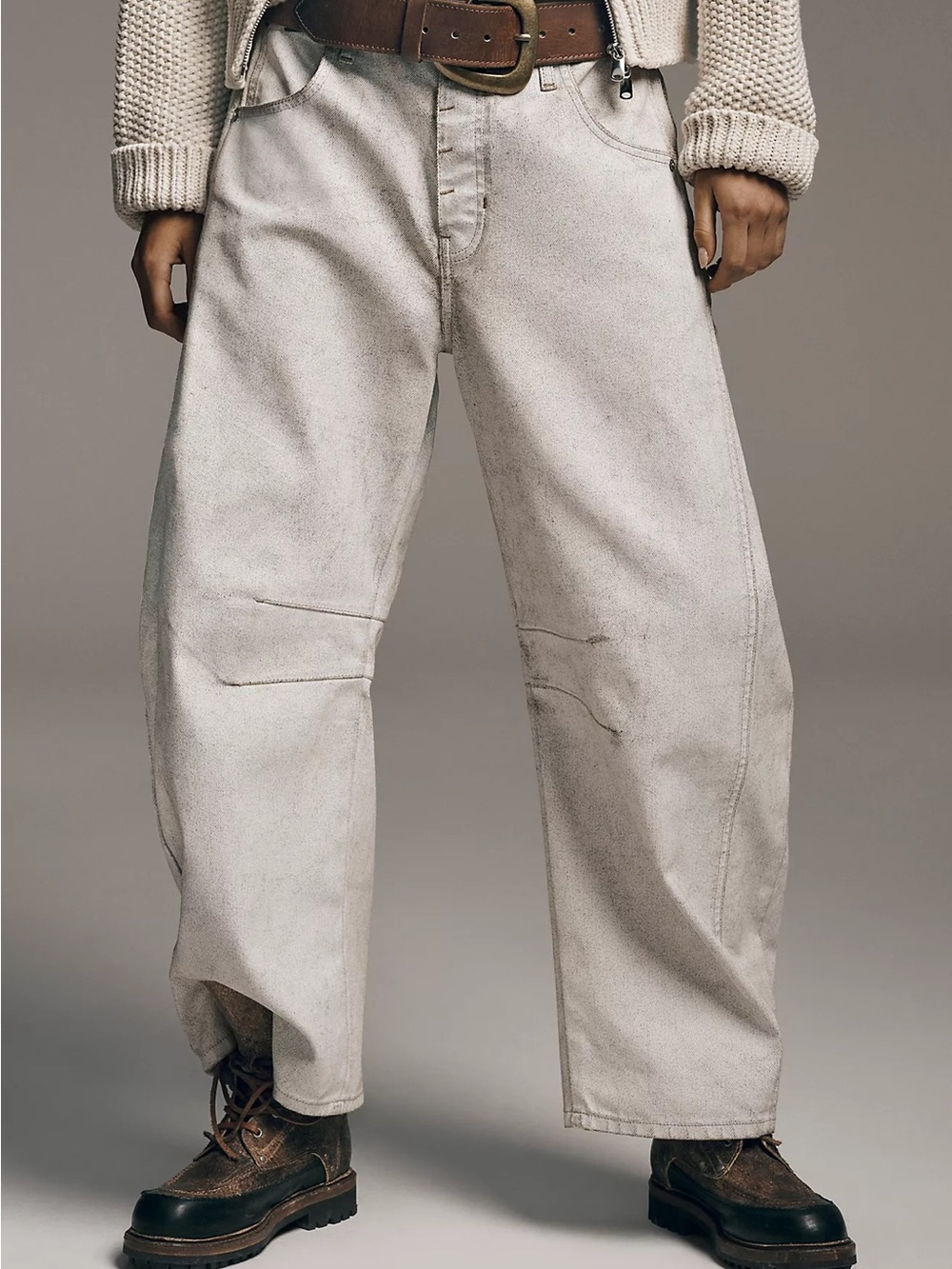 We The Free Good Luck Coated Barrel Jeans - Picture 5 of 9